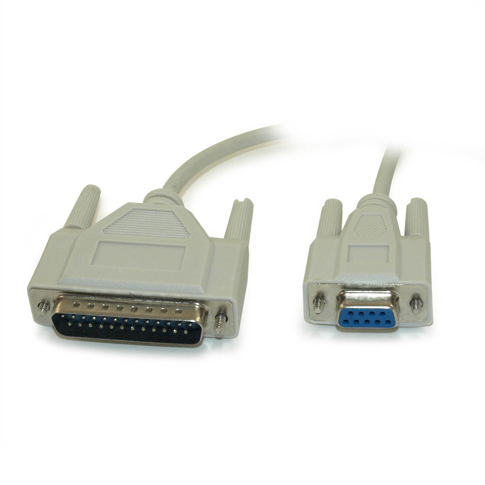 1ft Serial RS232 DB9 F/DB25 M 1ft Serial RS232 DB9 F/DB25 M