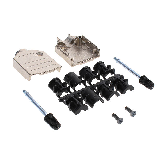 CONN BACKSHELL 9POS 180DEG SHLD