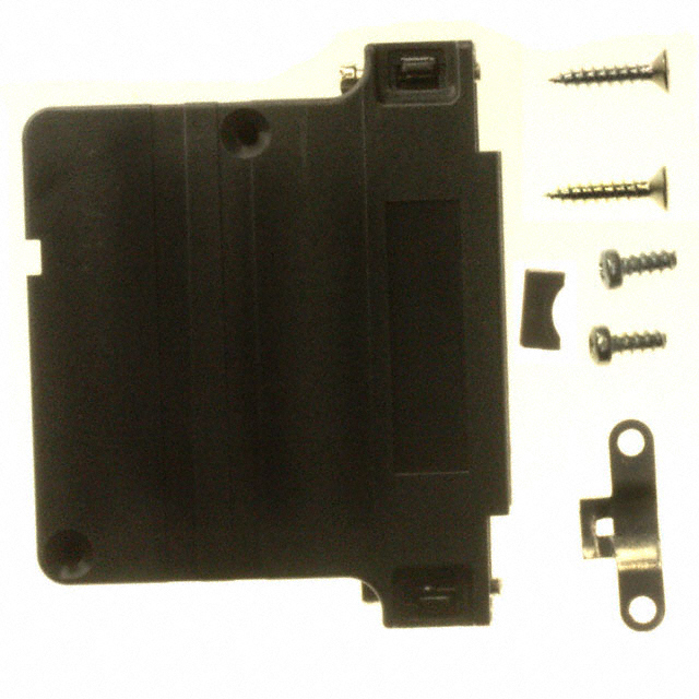 CONN BACKSHELL 37POS 90DEG BLACK