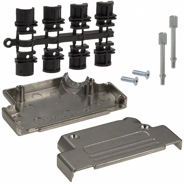 CONN BACKSHELL 37POS 45DEG SHLD