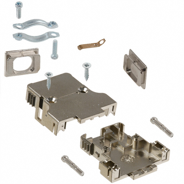 CONN BACKSHELL 15P 90/180DEG SHD