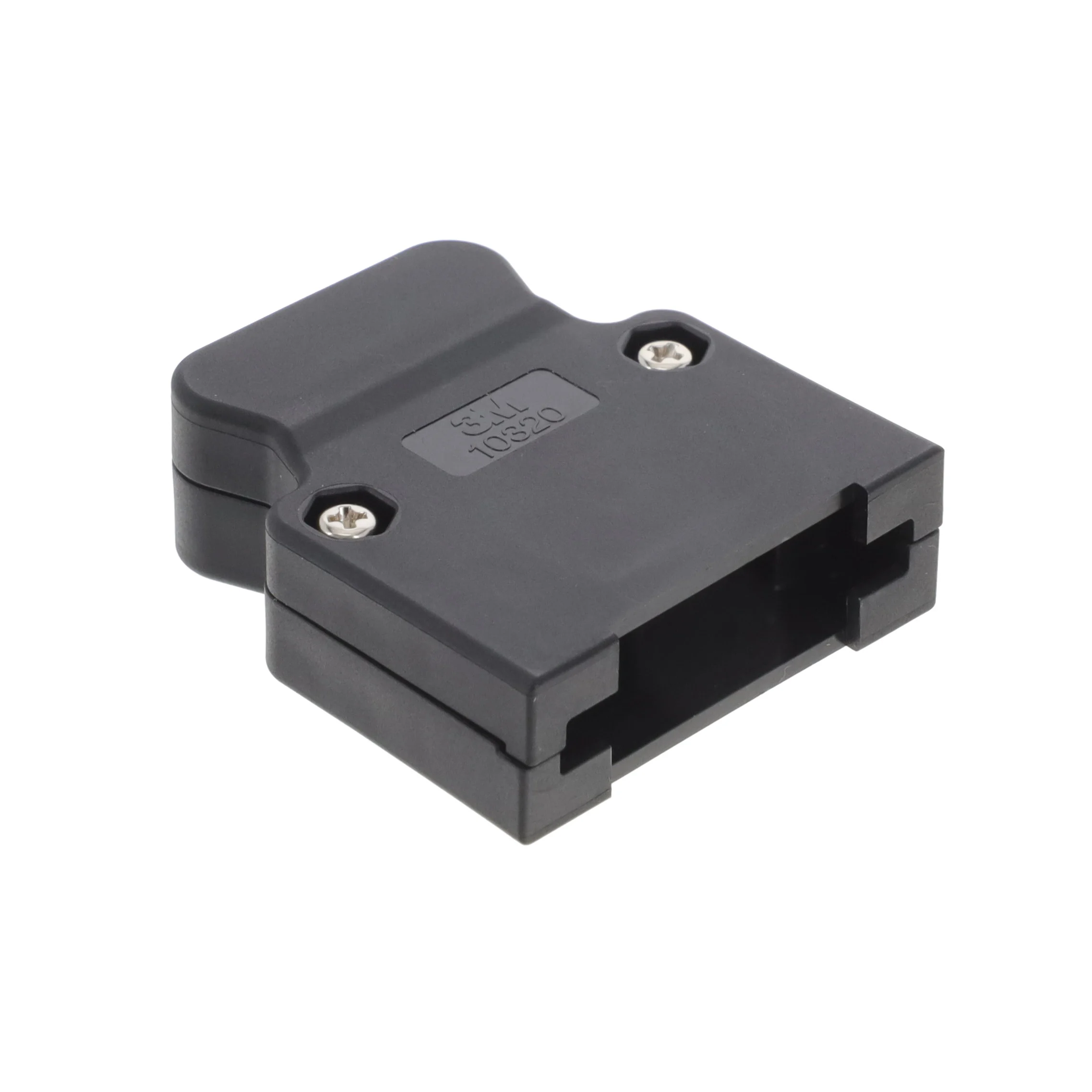 CONN BACKSHELL 20POS 180DEG BLK