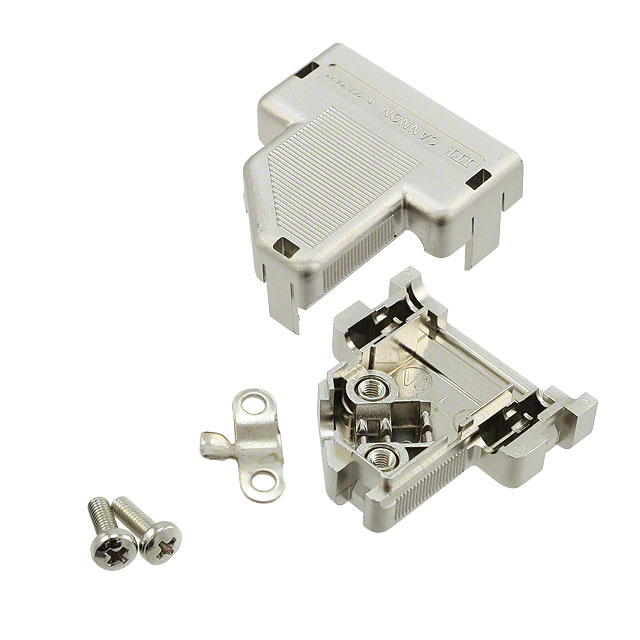 CONN BACKSHELL 9P 50DEG SHLD 5PC