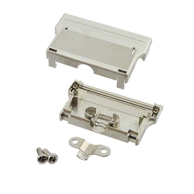 CONN BACKSHELL 37POS 180DEG 5PC