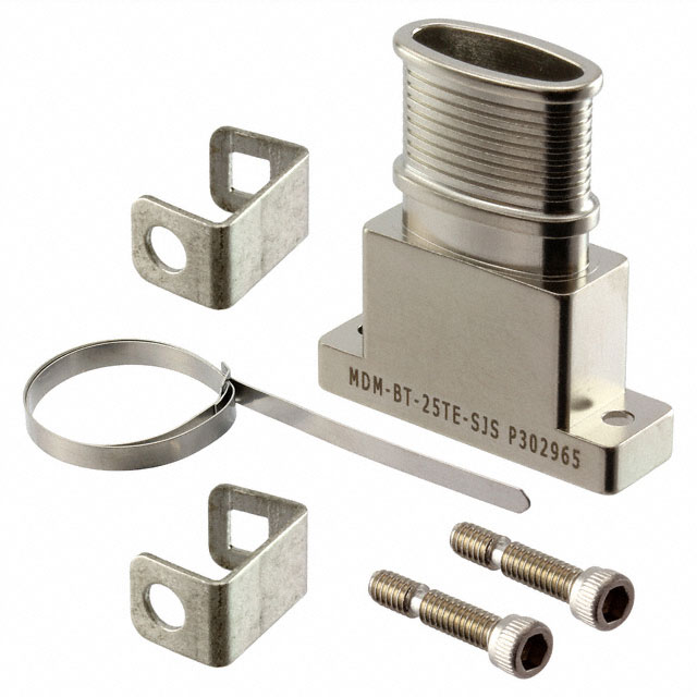 CONN BACKSHELL 25POS 180DEG SHLD