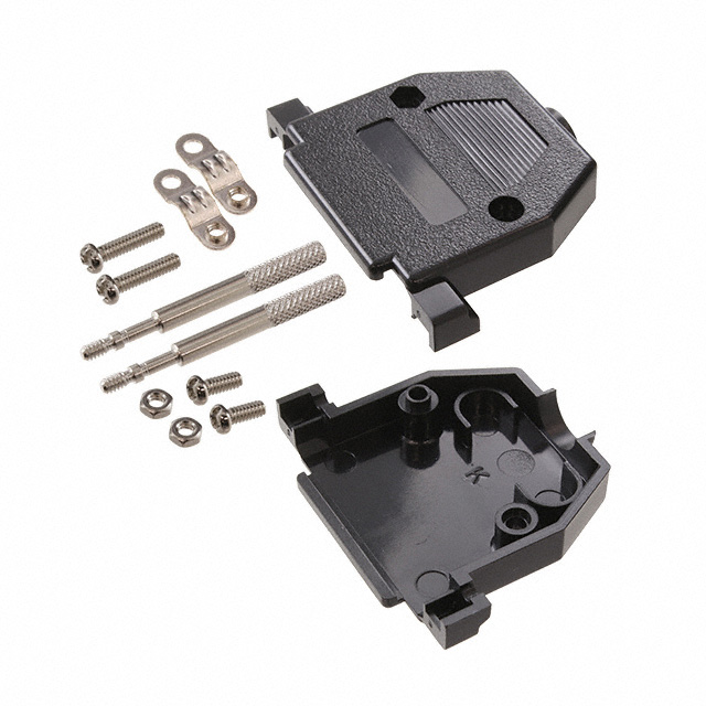 D-SUB HOOD BLK PLASTIC 25 WAY TH