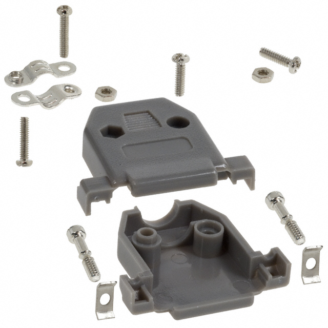 CONN BACKSHELL 15POS 180DEG GRAY