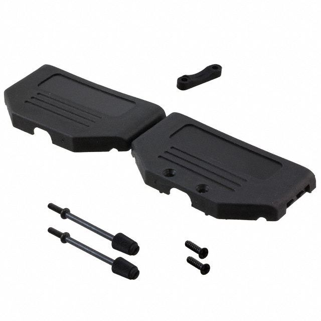 CONN BACKSHELL 37POS 180DEG BLK