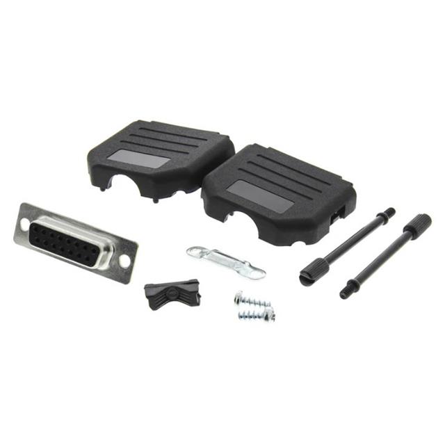 15 WAY D-SUB HOOD PLASTIC SNAP L