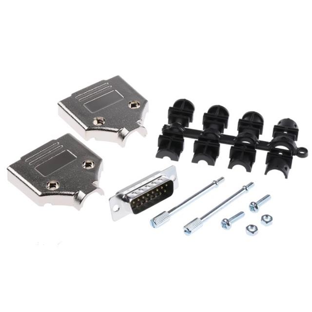 15 WAY D-SUB HOOD METPLAS TOP EN