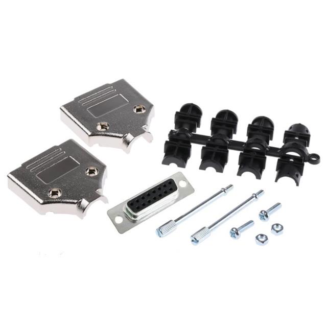 15 WAY D-SUB HOOD METPLAS TOP EN