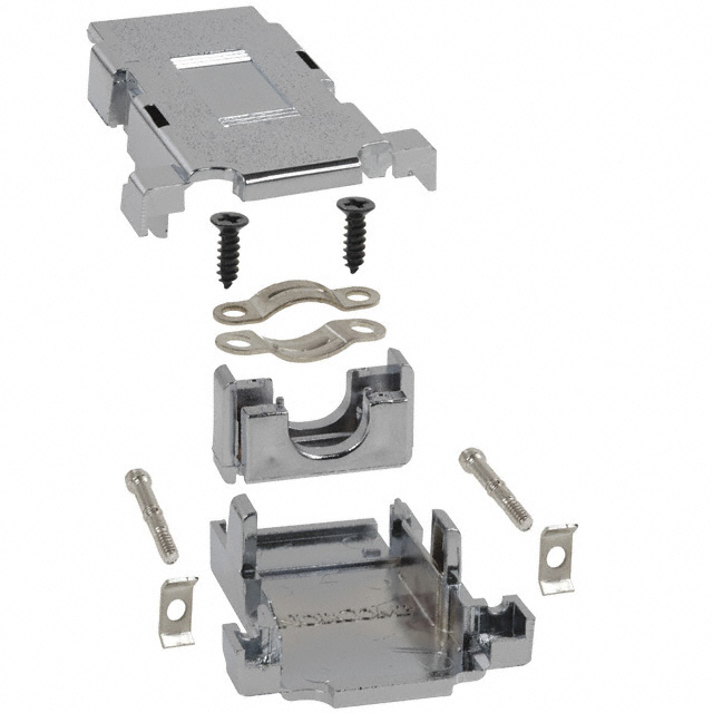 CONN BACKSHELL 15POS 180DEG SHLD