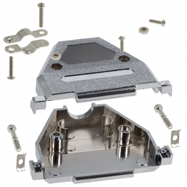 CONN BACKSHELL 37POS 180DEG SHLD