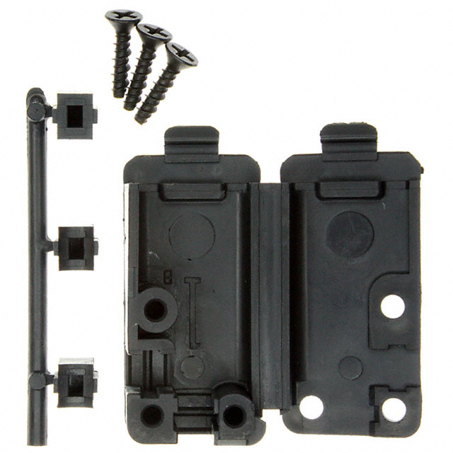 CONN BACKSHELL 9P 90/180DEG BLK