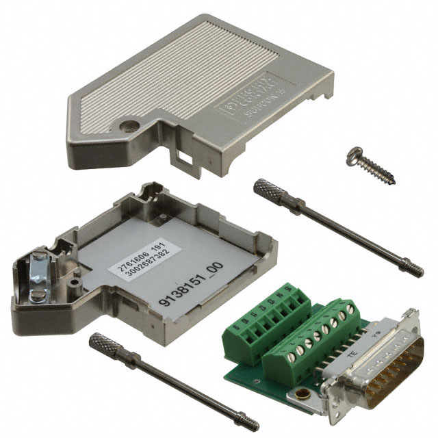 CONN D-SUB PLUG 15POS TERM BLK