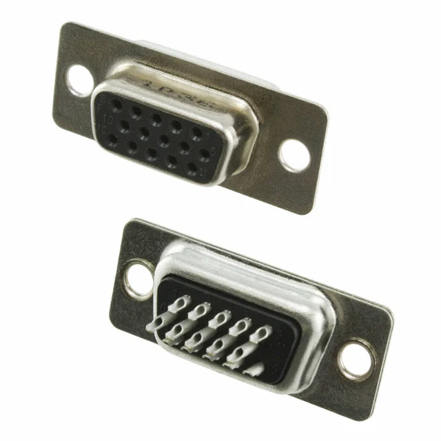 CONN D-SUB HD RCPT 15P SLDR CUP