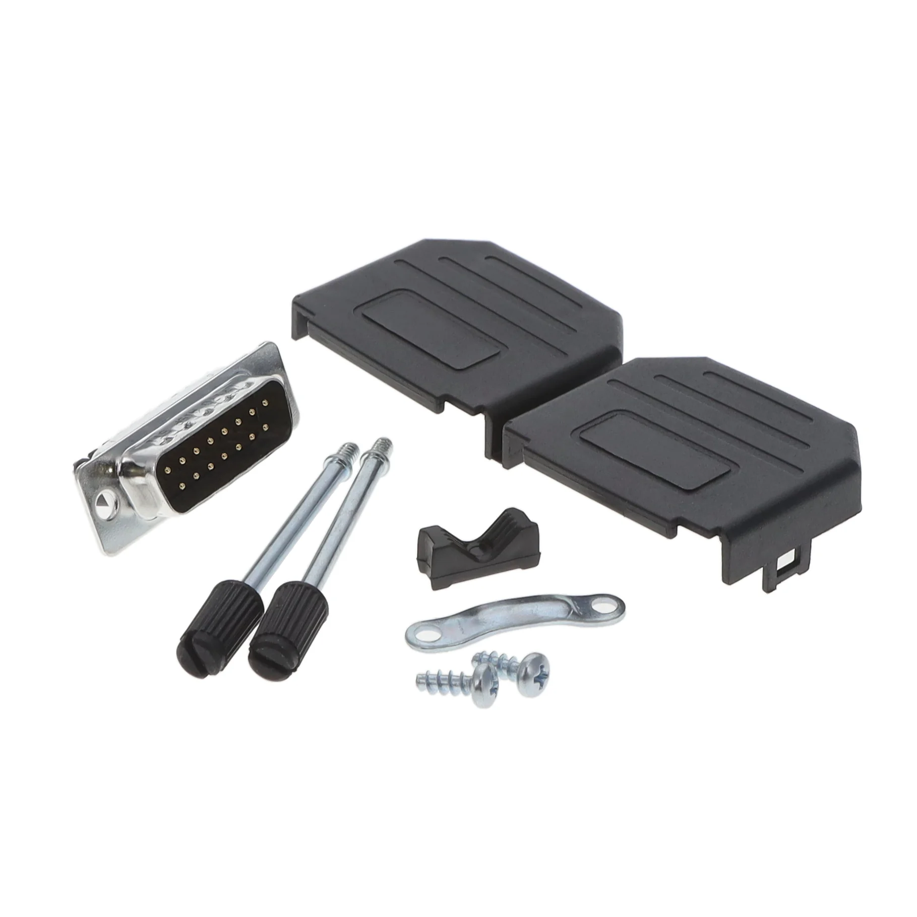 CONN D-SUB PLUG 15POS SCREW