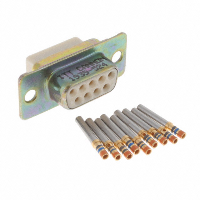 CONN D-SUB RCPT 9P PNL MNT CRIMP