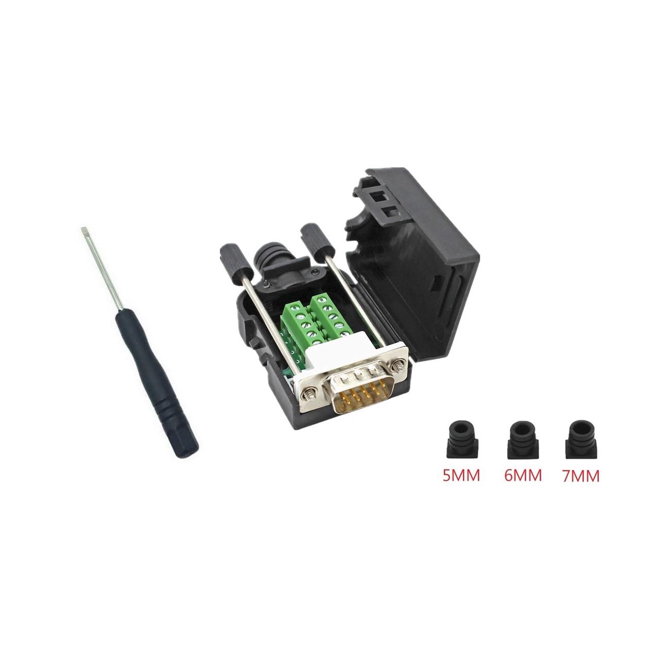 CONN D-SUB PLG 9P TERMINAL BLOCK