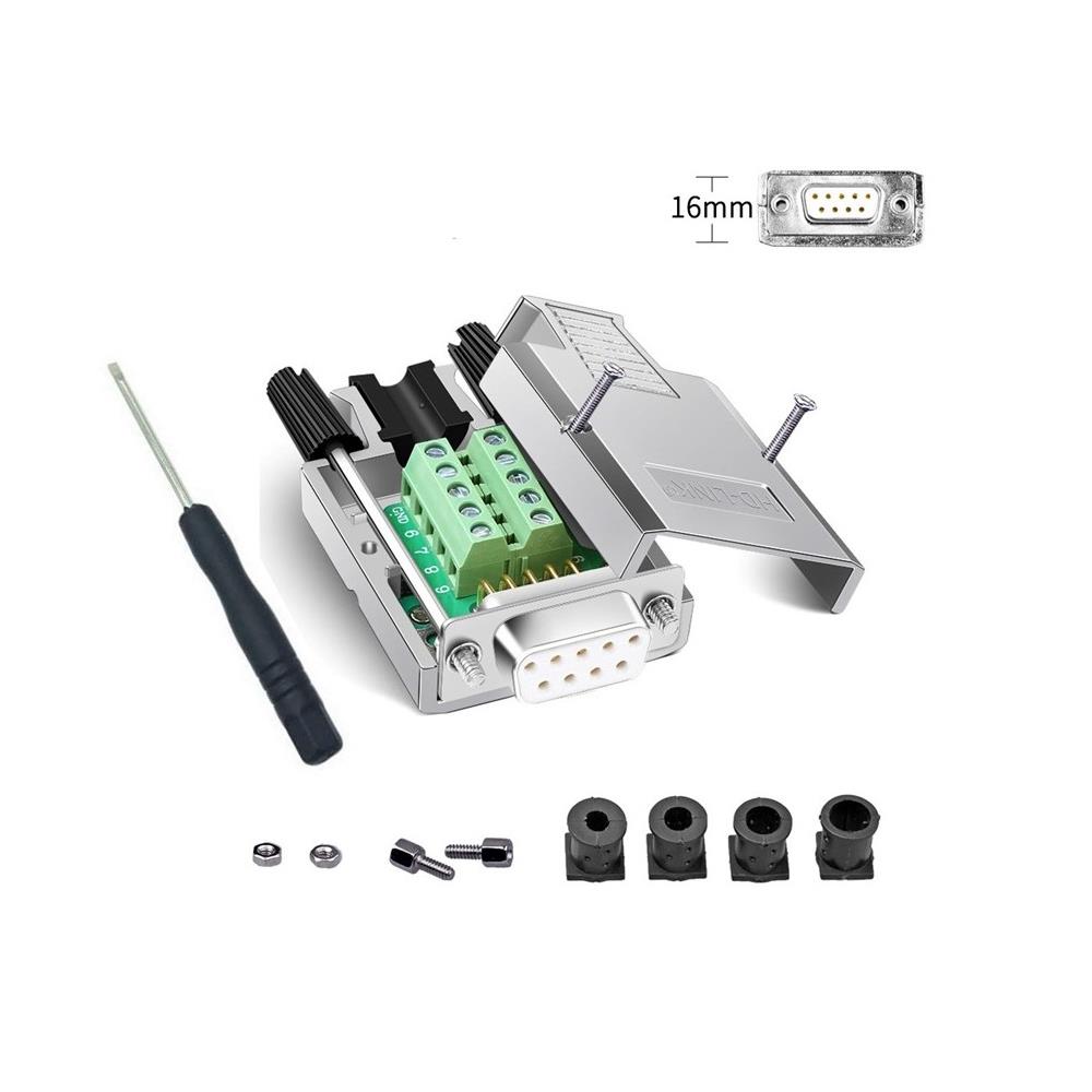 CONN D-SUB RCPT 9POS TERM BLK