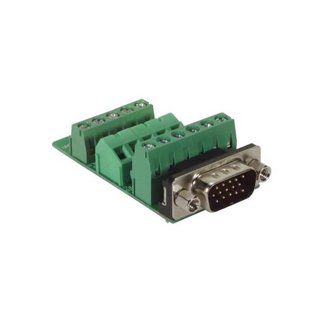 CONN D-SUB HD PLUG 15POS R/A