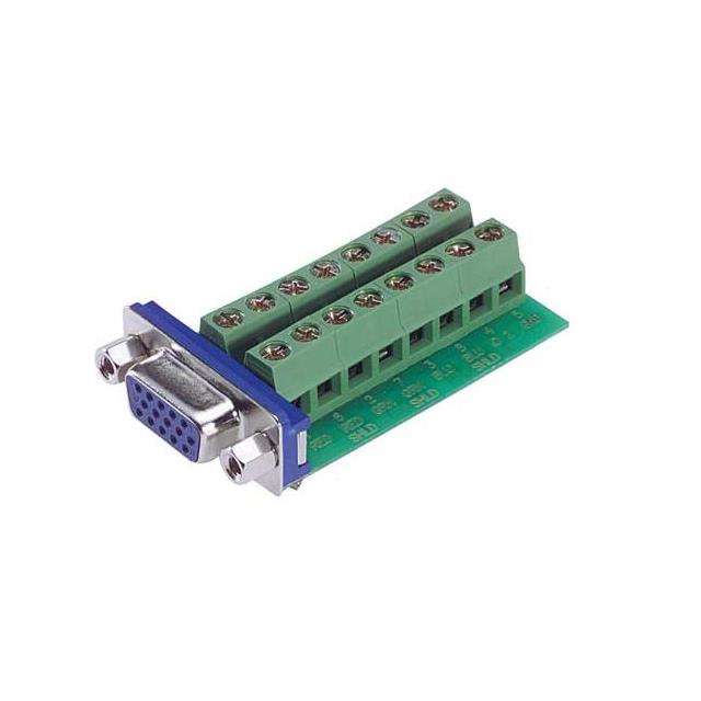 CONN D-SUB HD RCPT 15POS R/A