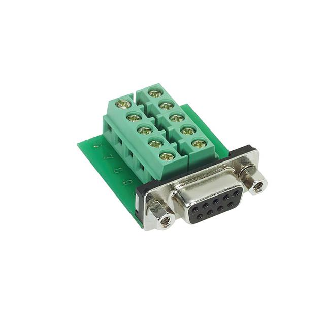 CONN D-SUB RCPT 9P R/A TERM BLK