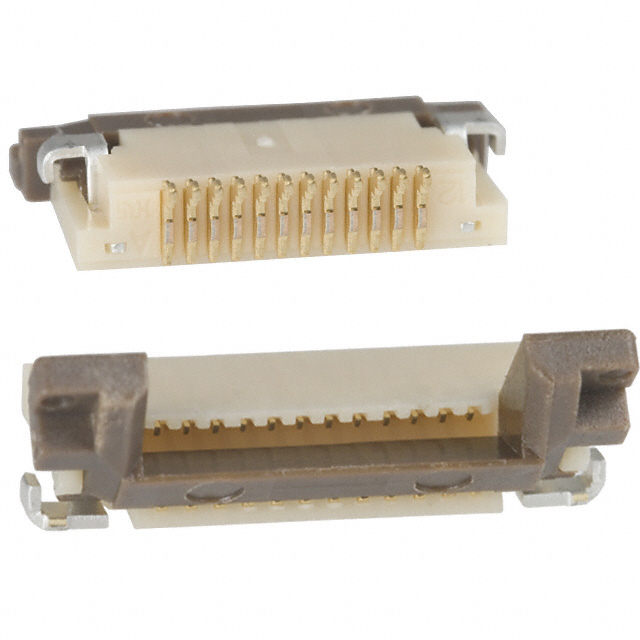 CONN FFC FPC TOP 12POS 0.5MM R/A