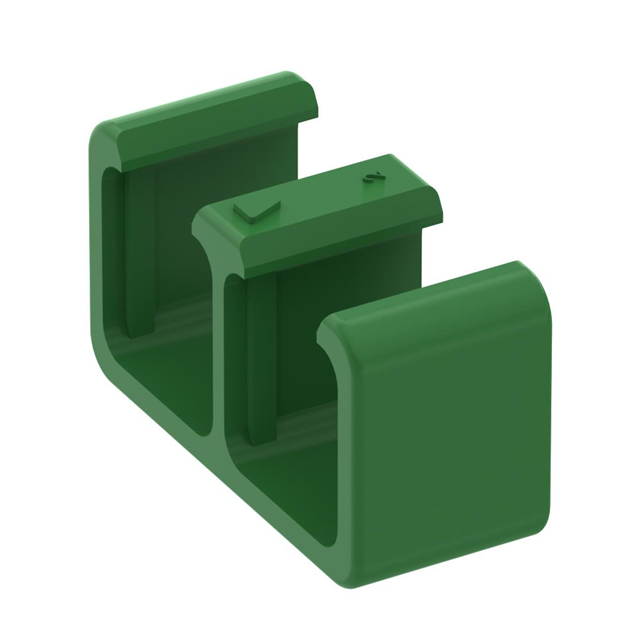 LC DUPLEX REMOVABLE CLIP GREEN