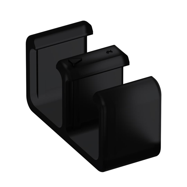 LC DUPLEX REMOVABLE CLIP BLACK