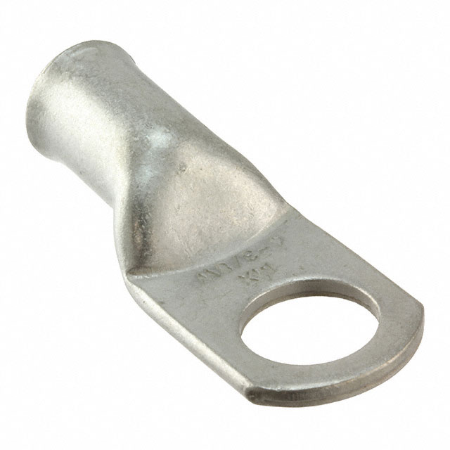 CONN RING FLAT 4AWG #3/8 CRIMP