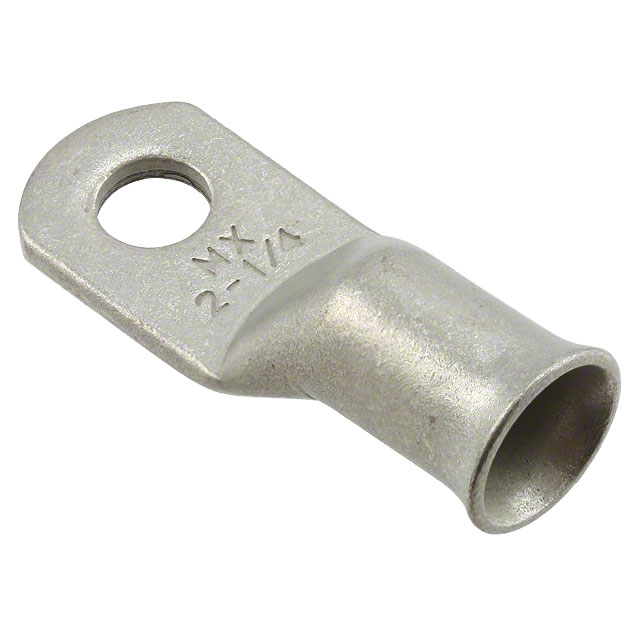 CONN RING FLAT 2AWG #1/4 CRIMP