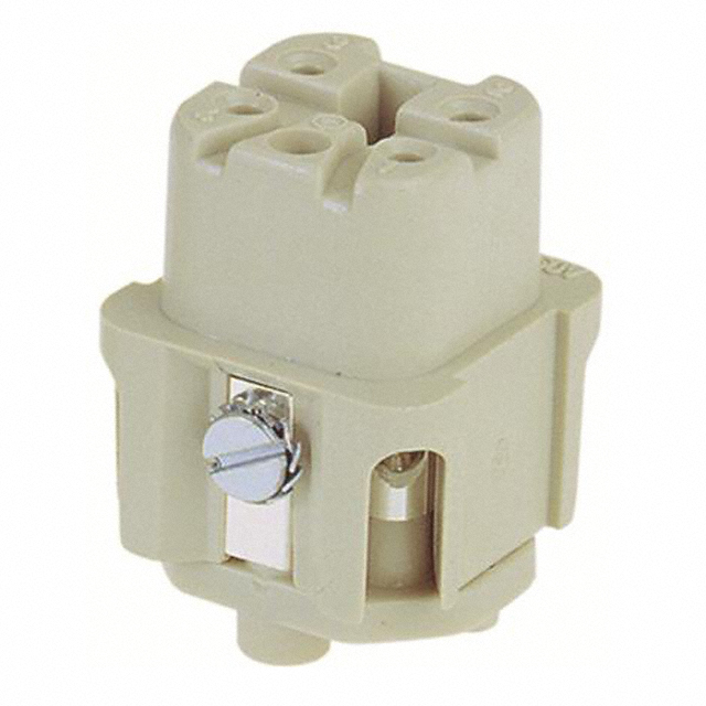 INSERT FEMALE 4POS+1GND SCREW