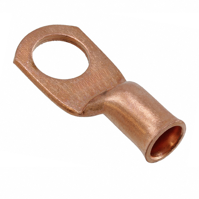 CONN RING FLAT 6AWG #3/8 CRIMP