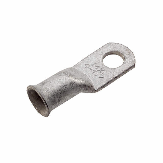 CONN RING FLAT 4AWG #1/4 CRIMP