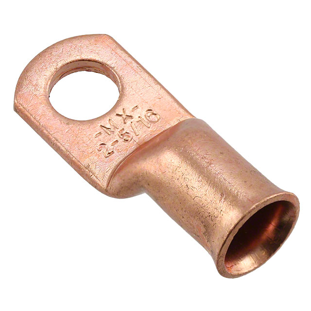 CONN RING FLAT 2AWG #5/16 CRIMP