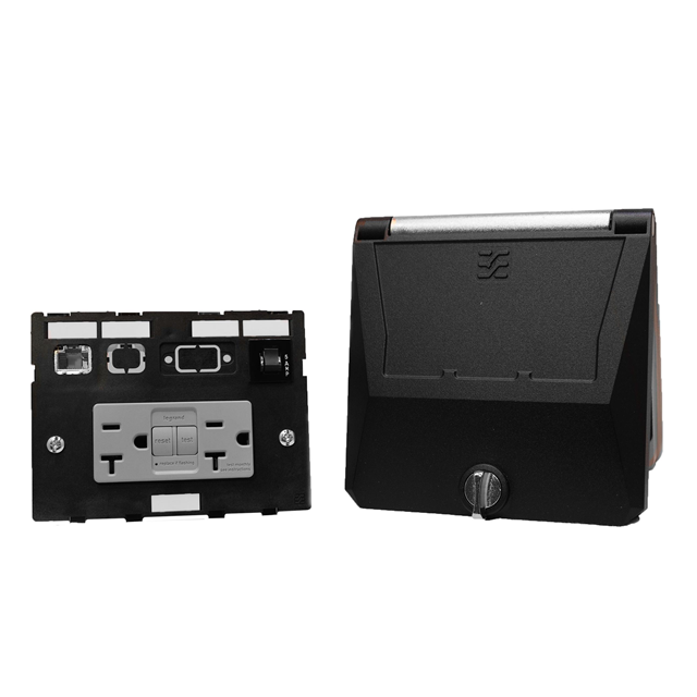 DOUBLE FRAME, KNOB LOCK, GFCI DO