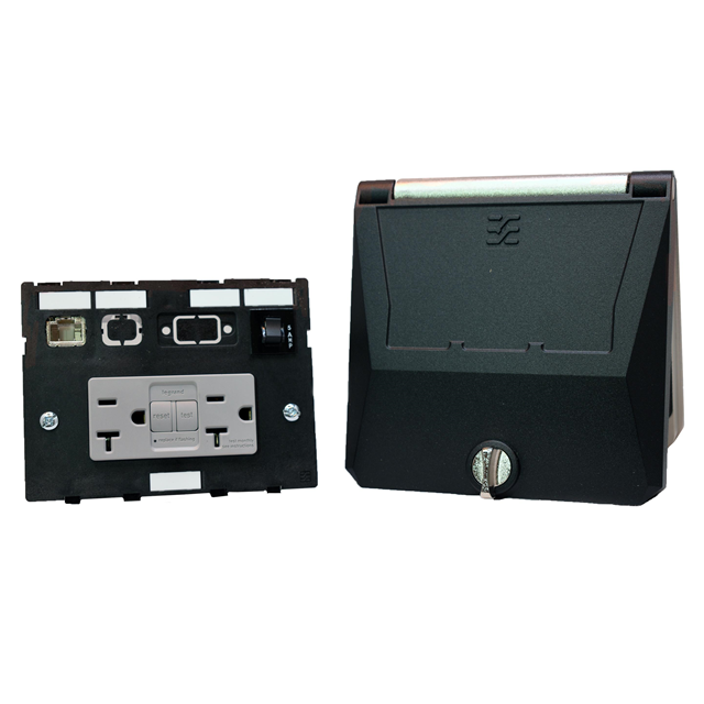 DOUBLE FRAME, KNOB LOCK, GFCI DO