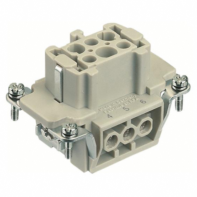 INSERT FEMALE 6POS+1GND SCREW