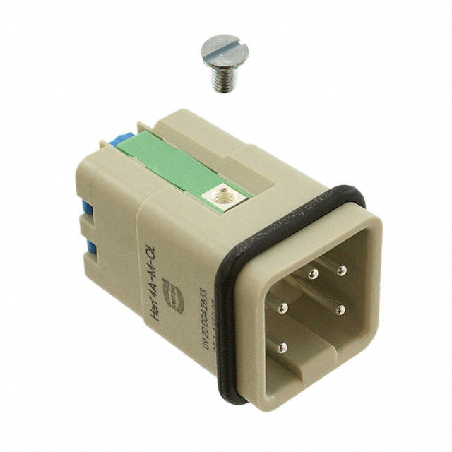 INSERT MALE 4POS+1GND PUSH IN