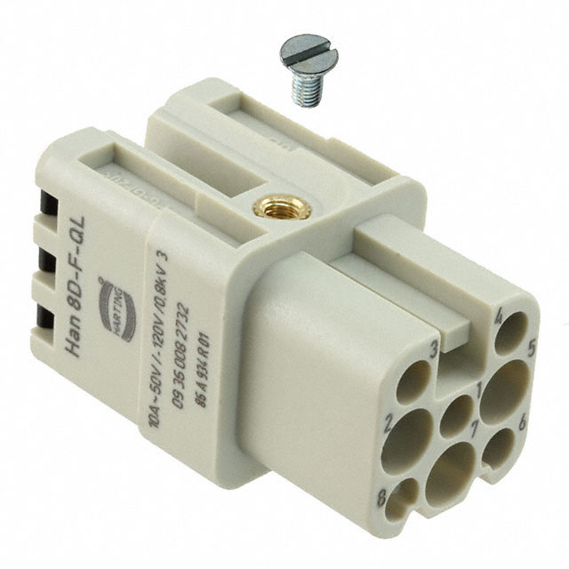 INSERT FEMALE 8POS PUSH IN LOCK