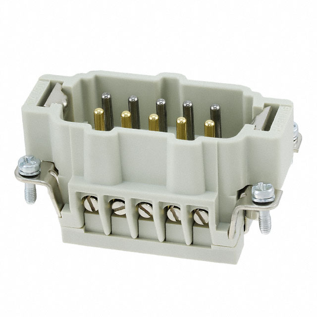 INSERT MALE 10POS+1GND SCREW