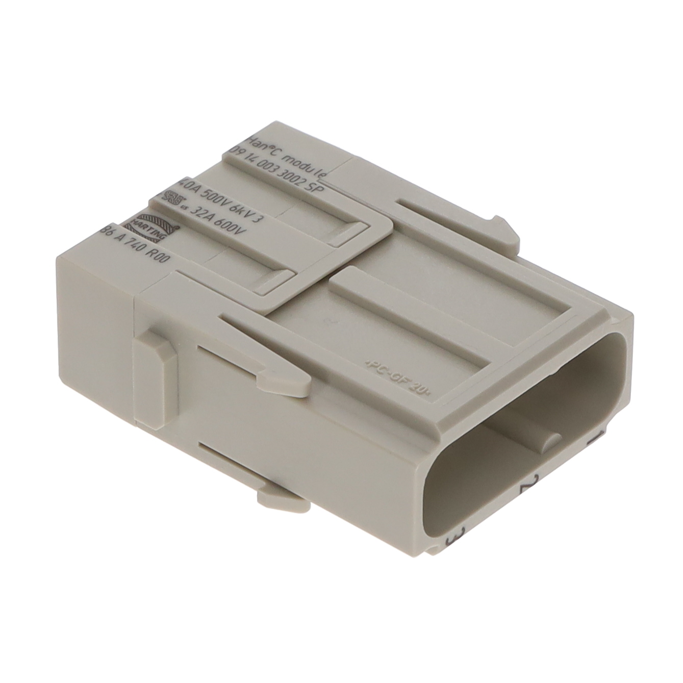 HAN 40AMP C 3PIN MODULE MALE CRI