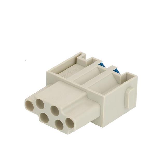 MODULE FEMALE 6POS PUSH IN LOCK