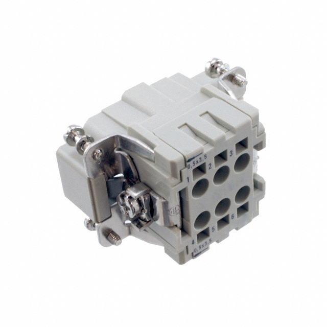 INSERT MALE 6POS+1GND PUSH IN