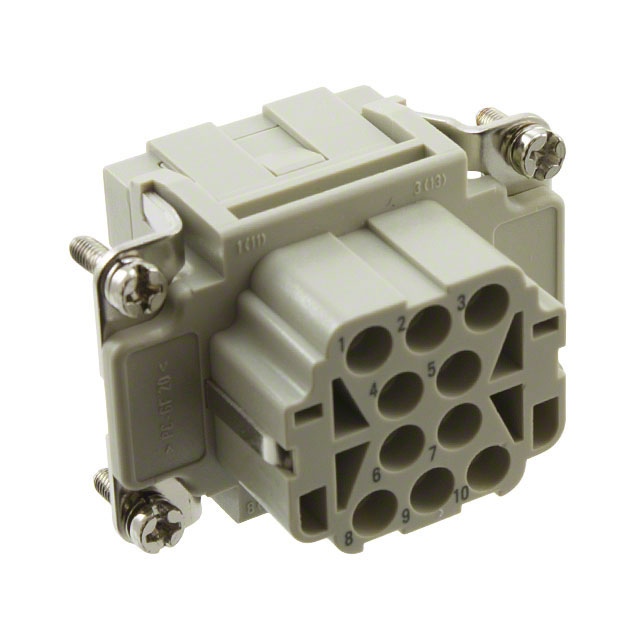 INSERT FEMALE 10POS+1GND CRIMP