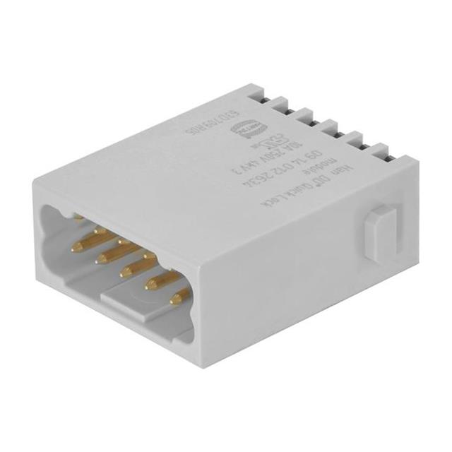 MODULE MALE 12POS PUSH IN LOCK