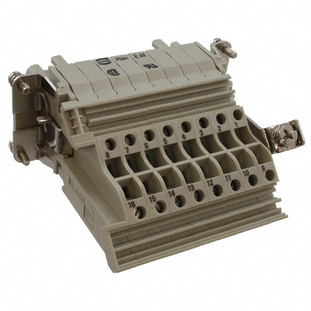 INSERT FMALE 16P+1GND TERM BLOCK