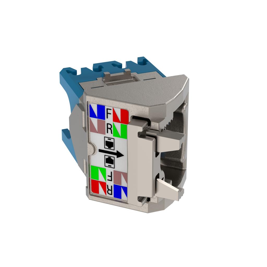 MINI-COM CAT 6A LEFT/RIGHT JACK