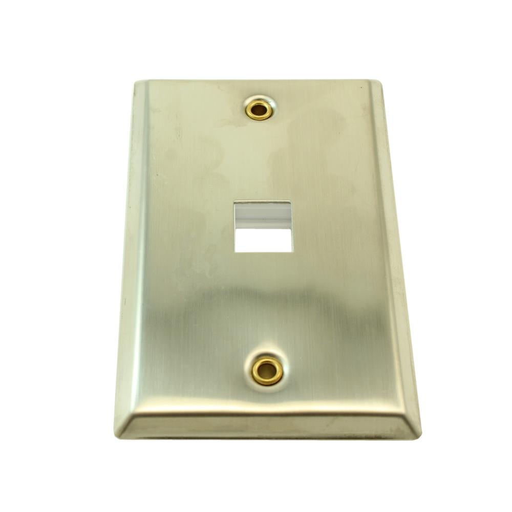 Wallplate: Keystone 1H Stainless